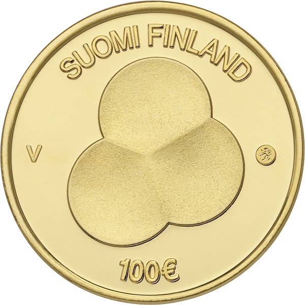 2019 €100 gold coin dedicated to Constitution Act of Finland 1919