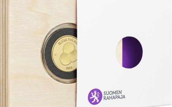 2019 €100 gold coin dedicated to Constitution Act of Finland 1919