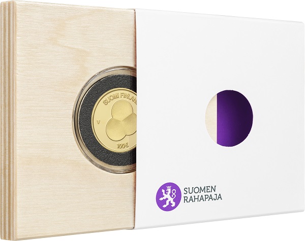 2019 €100 gold coin dedicated to Constitution Act of Finland 1919