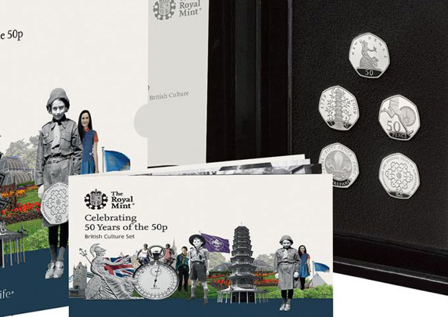 The Royal Mint celebrates 50 Years of the 50pence – 2019 Military Set