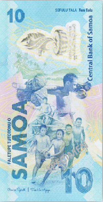 2019 SAMOA new 10 tala commemorative banknote - XVI Pacific Games