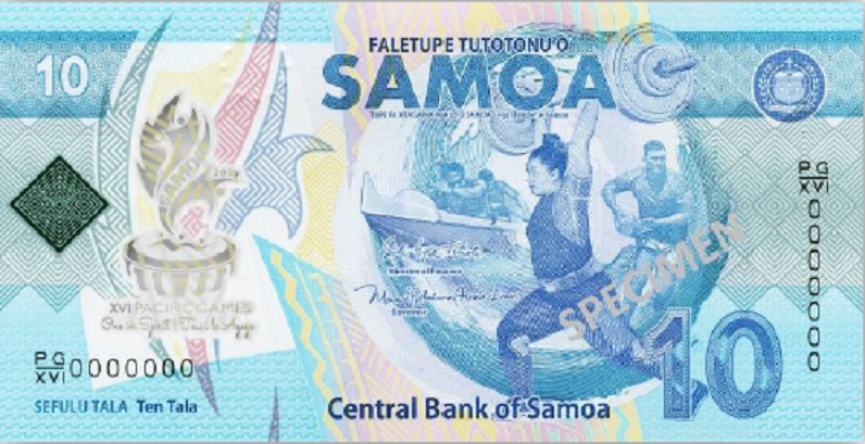 Billet commémoratif 10 Talas 2019 des SAOMA - XVIeme Jeux du Pacifique