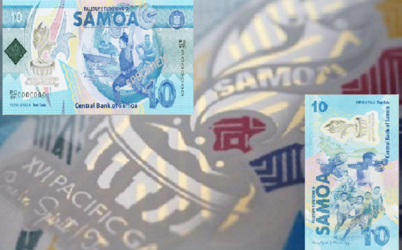 2019 SAMOA new 10 tala commemorative banknote – XVI Pacific Games