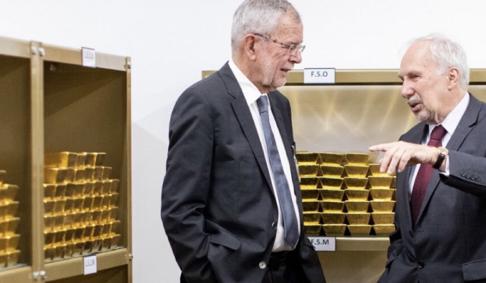 Visite des réserves d’or par le Président de la République autrichienne