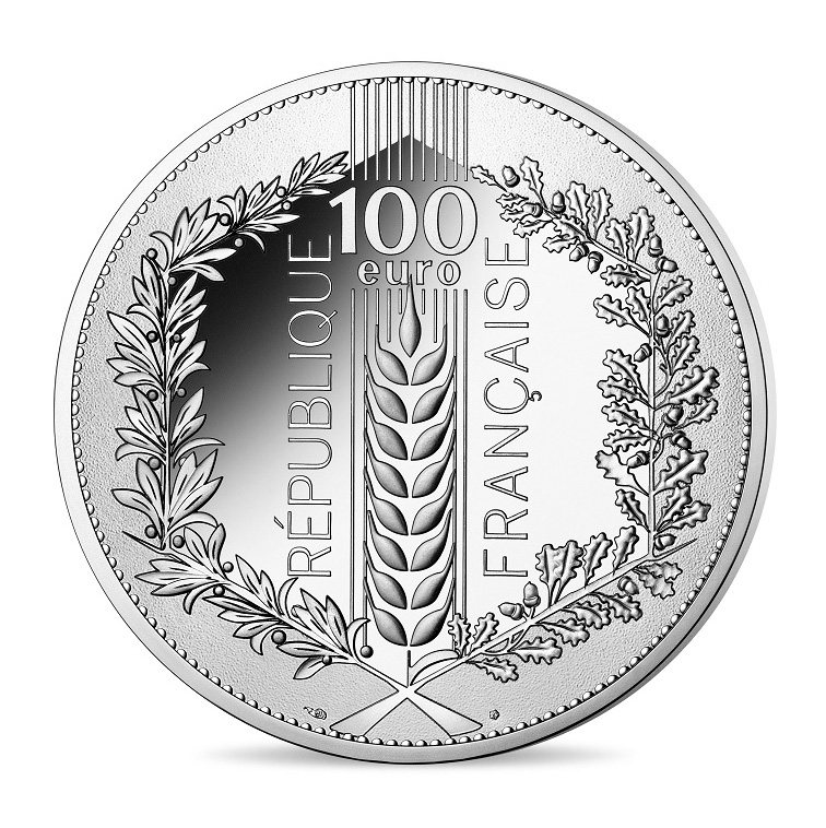 100 euro argent BE 2020 – Chêne Monnaie de Paris