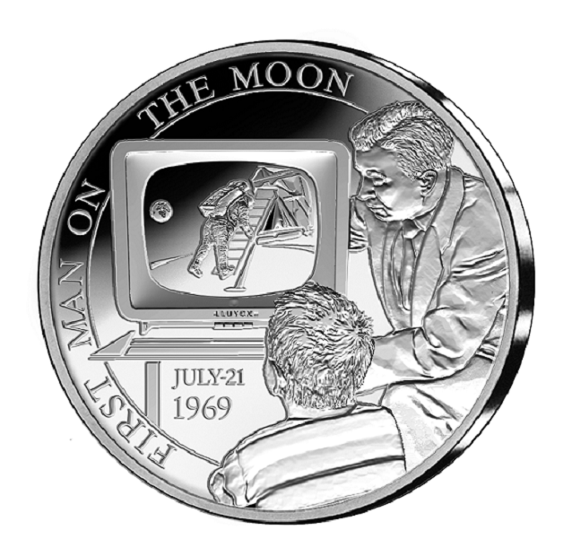 5 euros argent BE - Belgique 2019 « 50 ans premier homme sur la lune »