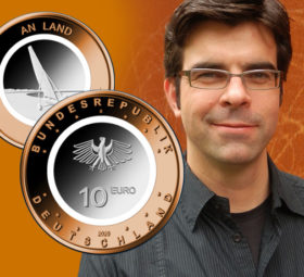 ANDRE WITTING, coin designer of german €10 polymer coins series