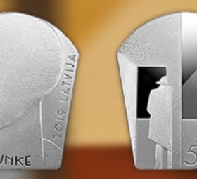 Latvia 2019 €5 “Niklāvs Strunke” silver coin