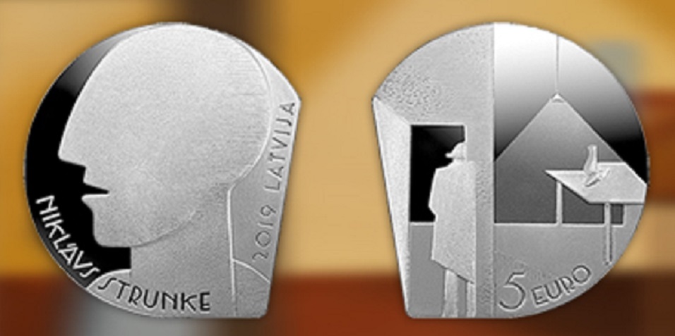 Latvia 2019 €5 "Niklāvs Strunke" silver coin
