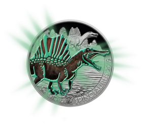 2019 Austrian Supersaurs €3 coins series: the Spinosaurus Aegyptus
