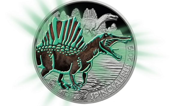 2019 Austrian Supersaurs €3 coins series: the Spinosaurus Aegyptus