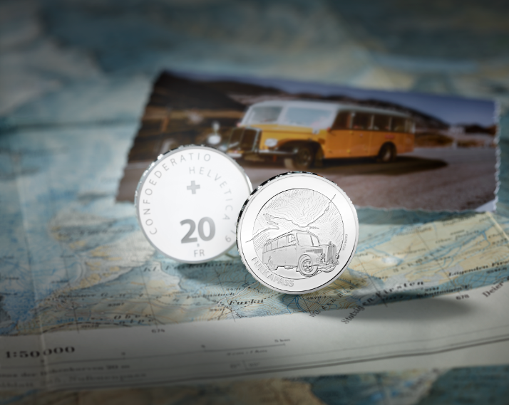 2019 20 francs Swiss silver commemorative coin – FURKA PASS