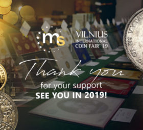 Vilnius International Coin Fair: see you on November 16th and 17th 2019