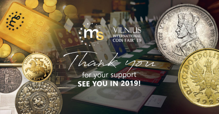 Vilnius International Coin Fair: see you on November 16th and 17th 2019