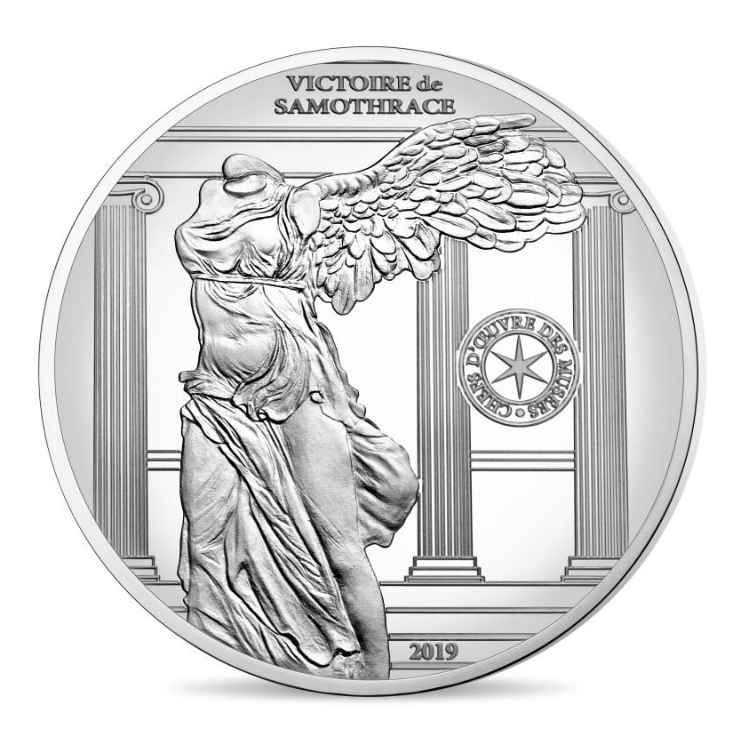 10€ ARGENT et 50€ OR Victoire de Samothrace 2019 - Monnaie de Paris