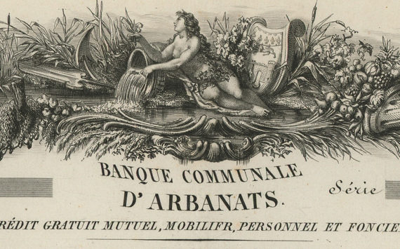 Le billet de 5 francs de La Banque Communale d’Arbanats, fondée par Maurice de La Châtre