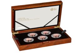 2019 50p piedforts anniversary set of Royal Mint