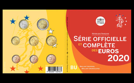 Série Euros BU France 2020 – série complète des euros de la Monnaie de Paris