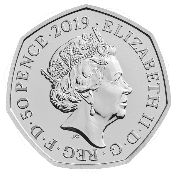 2019 50p gruffalo coin struck by Royal Mint