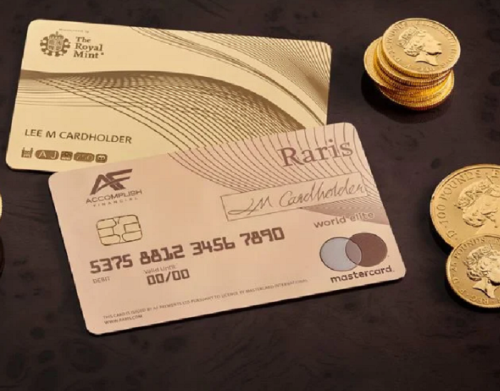 La Royal Mint lance une carte de crédit en or 18 carats