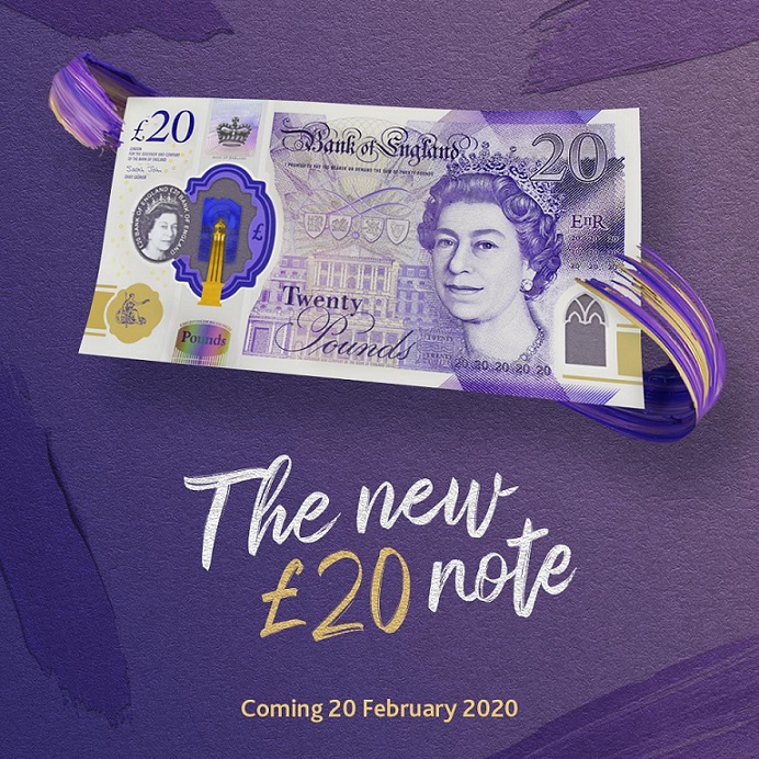 Bank of England unveils new “TURNER” £20 banknote
