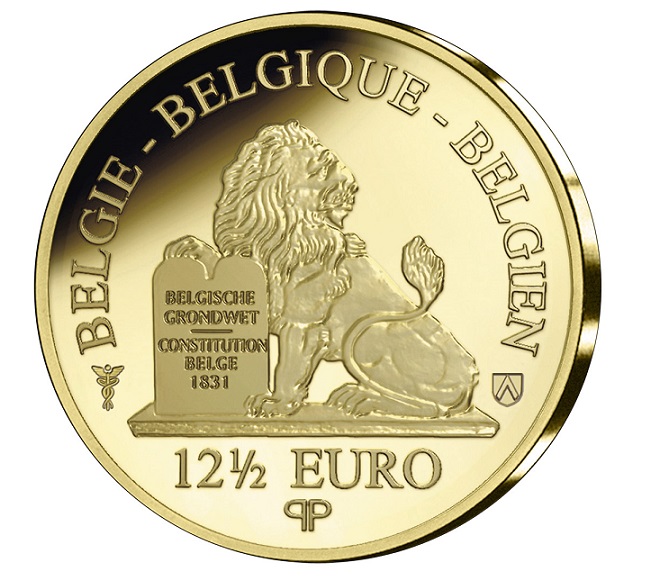 2019 belgian gold coin commemorating the fall of Berlin Wall