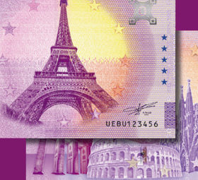 Zero euro banknotes collection changes to celebrate its 5th birthday