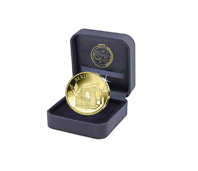 2019 belgian gold coin commemorating the fall of Berlin Wall