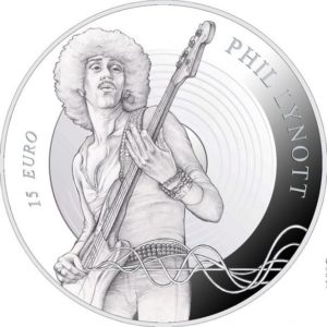 15€ argent irlandaise dédiée au musicien Phil LYNOTT