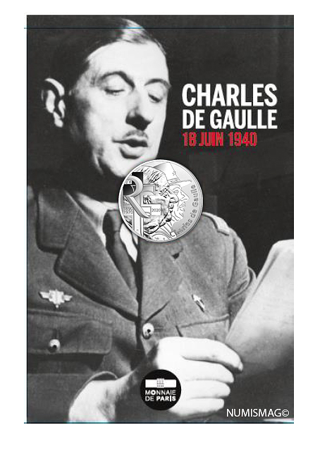 10 euros et 100 euros argent CHARLES DE GAULLE - Monnaie de Paris 2019