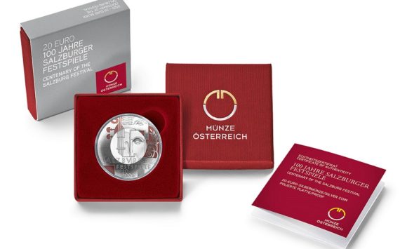 2020 Austrian €20 SILVER COIN “CENTENARY OF THE SALZBURG FESTIVAL”