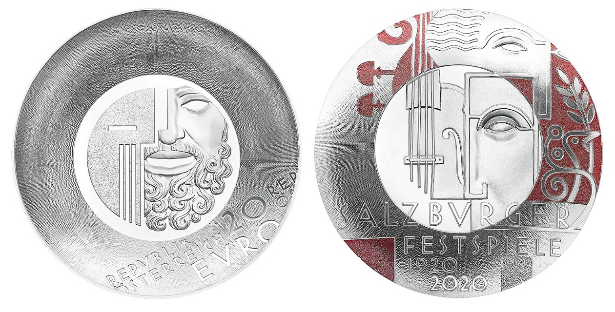 2020 Austrian €20 SILVER COIN “CENTENARY OF THE SALZBURG FESTIVAL”