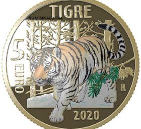2020 italian numismatic program: put a tiger in your coin collection!
