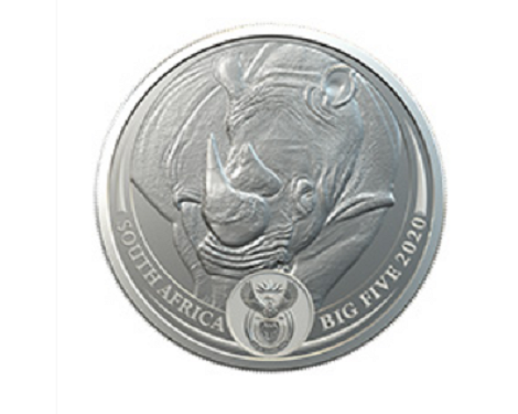 Programme numismatique sud africain 2020: Le retour des Big Five!