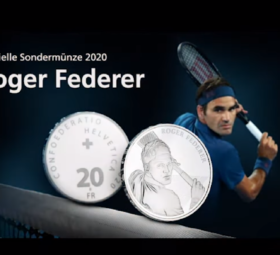 2020 numismatic program from Switzerland: FEDERER, Einstein and Co