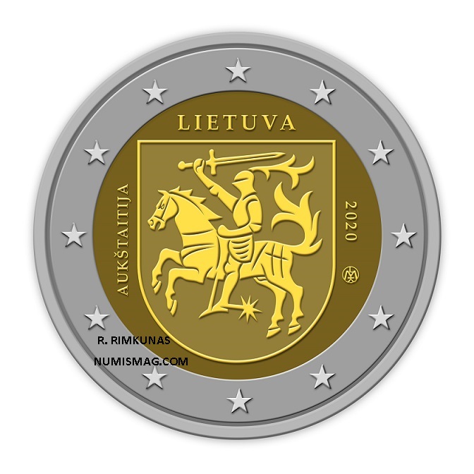 Rolandas RIMKUNAS, creator of €2 lithuanian regions coins series