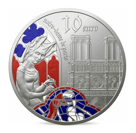 10 euros Argent BE - l'âge du Gothique, Notre-Dame de Paris - Monnaie de Paris