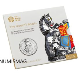 The white Horse of Hanover, the last Queen’s Beasts series collection’s coin