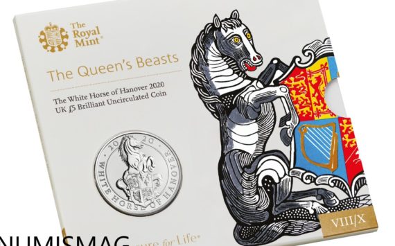 The white Horse of Hanover, the last Queen’s Beasts series collection’s coin