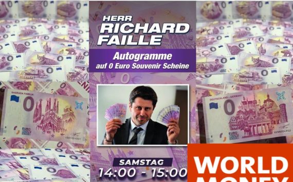 Le nouveau billet zero euro en taille douce – Berlin World Money Fair 2020