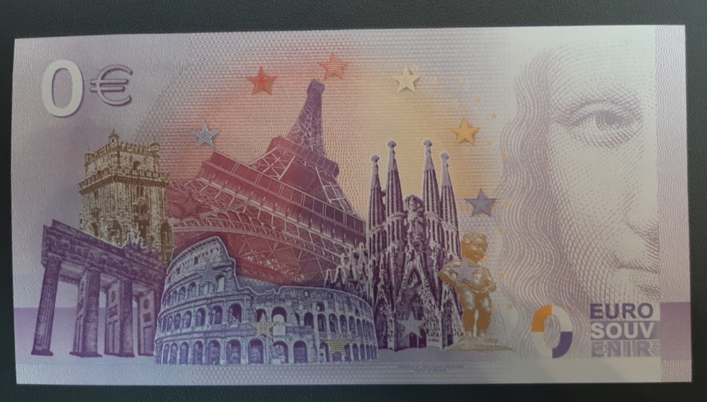 0 Euro Schein Trabiworld Berlin Streifen-Look XEAK 2020-2 Null € Banknote 