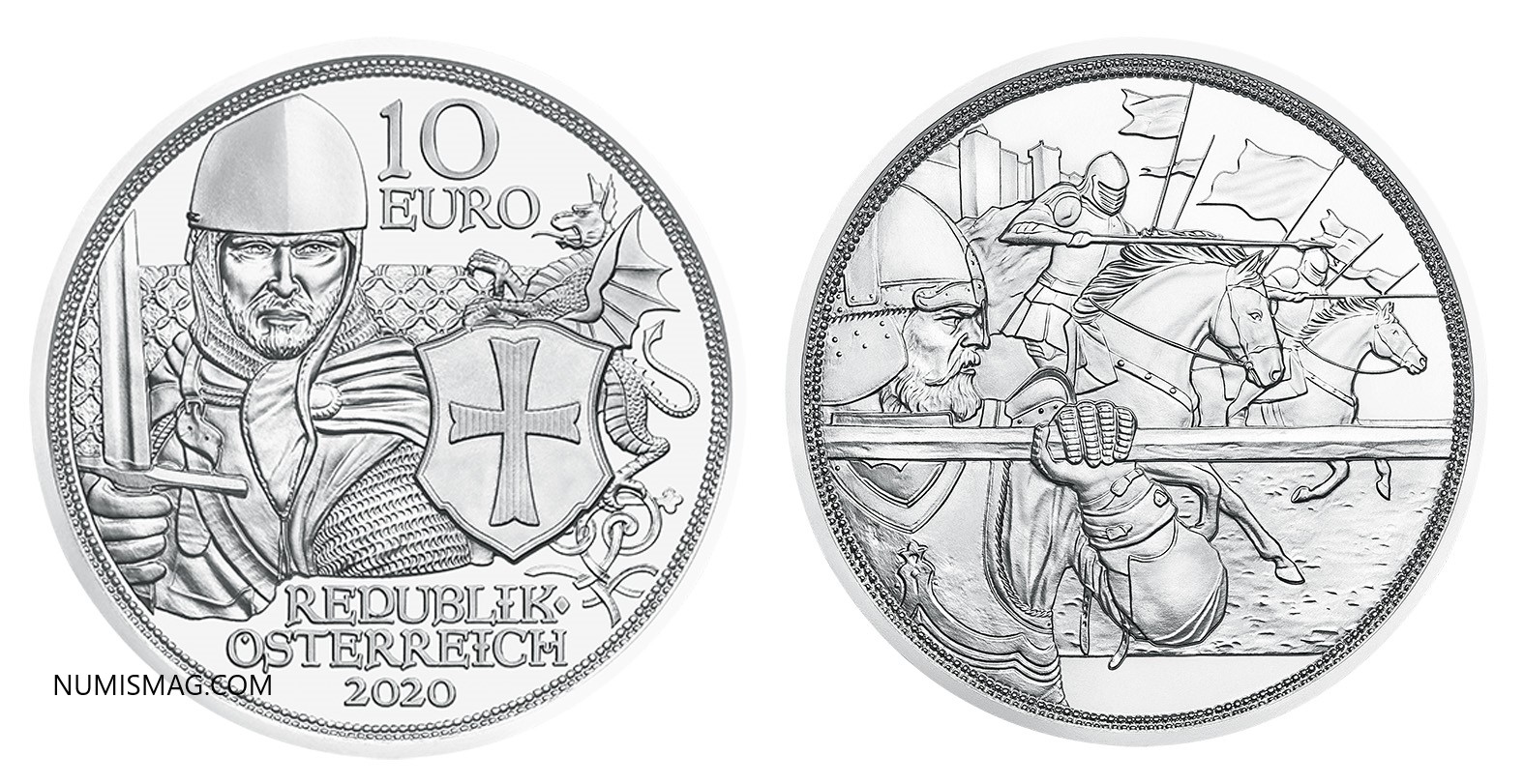 2020 Austrian Knights’ Tales €10 coin