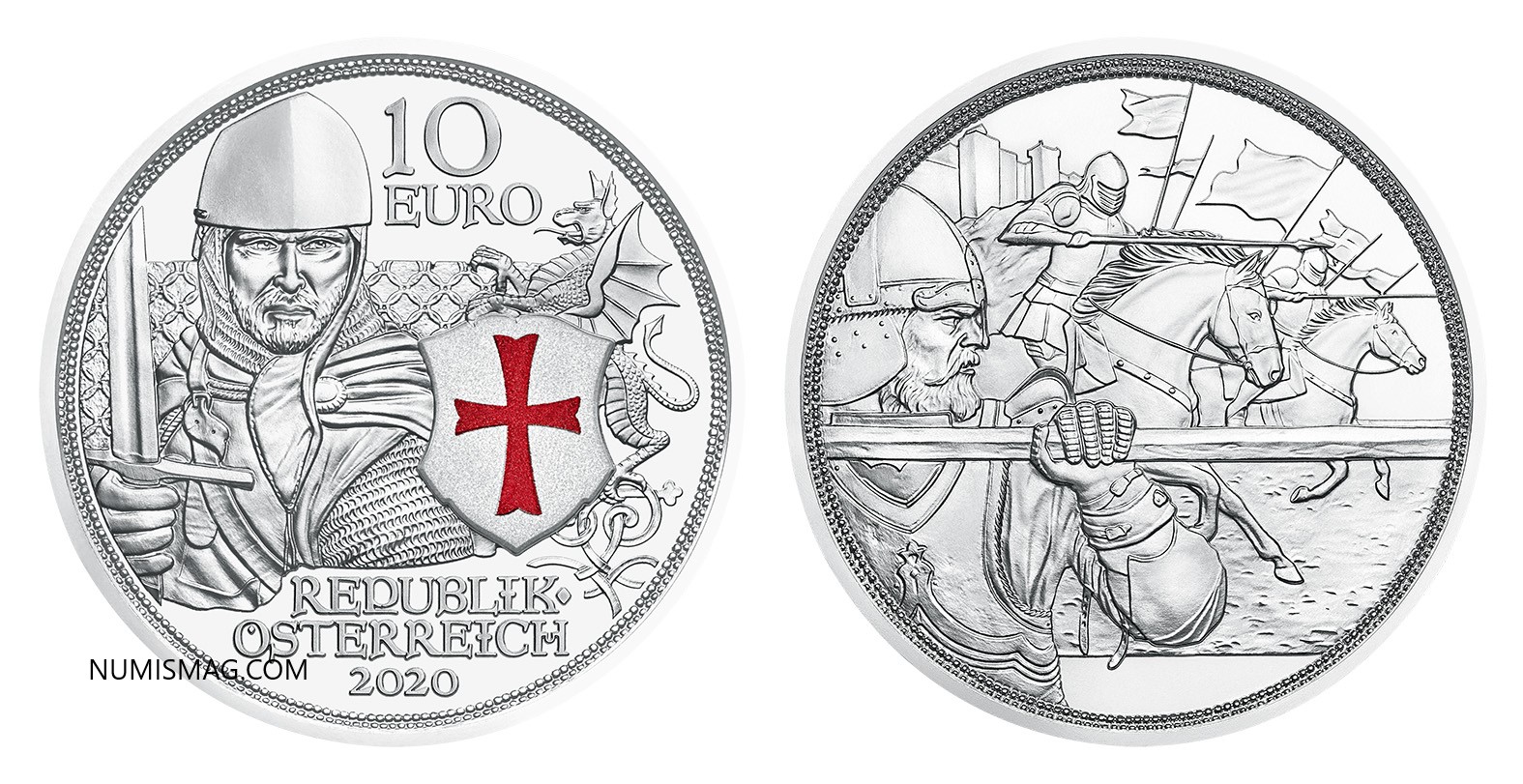 2020 Austrian Knights’ Tales €10 coin