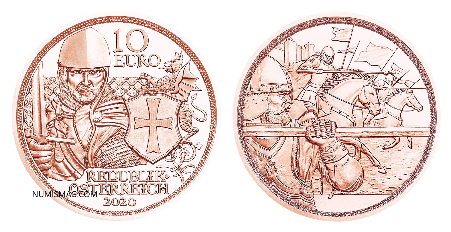 2020 Austrian Knights’ Tales €10 coin