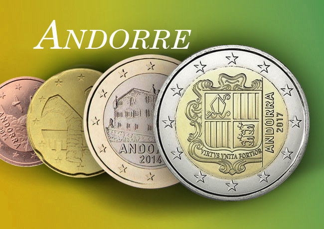 Valeurs et tirages des pièces euros d’Andorre – Pièces de circulation et commémorative depuis 2014
