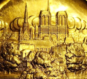 Exceptional gold medal designed by Pierre TURIN at Auction!