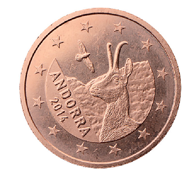 Valeurs et tirages des pièces euros d'Andorre - Pièces de circulation et commémorativ depuis 2014