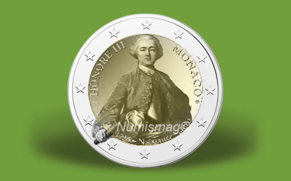 2020 €2 commemorative coin from MONACO – Prince HONORE III