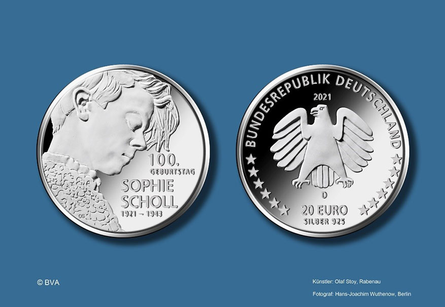 Programme numismatique de l'Allemagne 2021