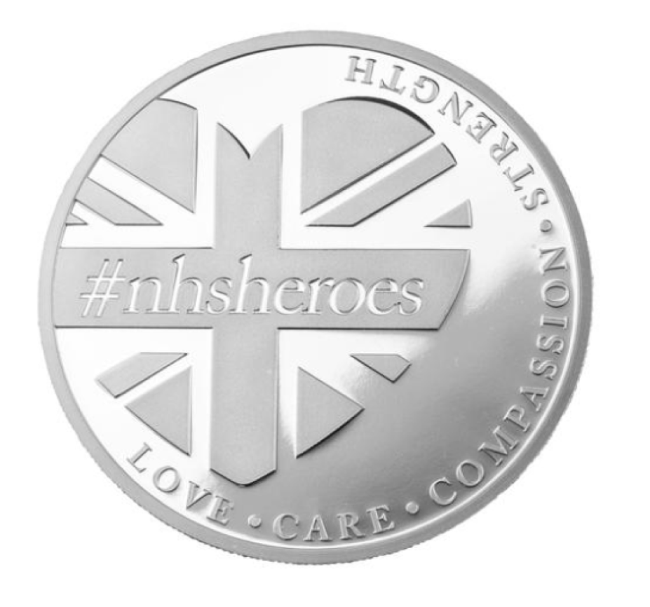 2020 "nhs-heroes" 1oz Silver coin: help NHS to cross over COVID19 pandemy!